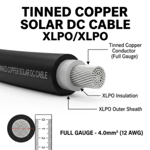 Tinned Copper Solar DC Cable XLPO/XLPO (Full Gauge)