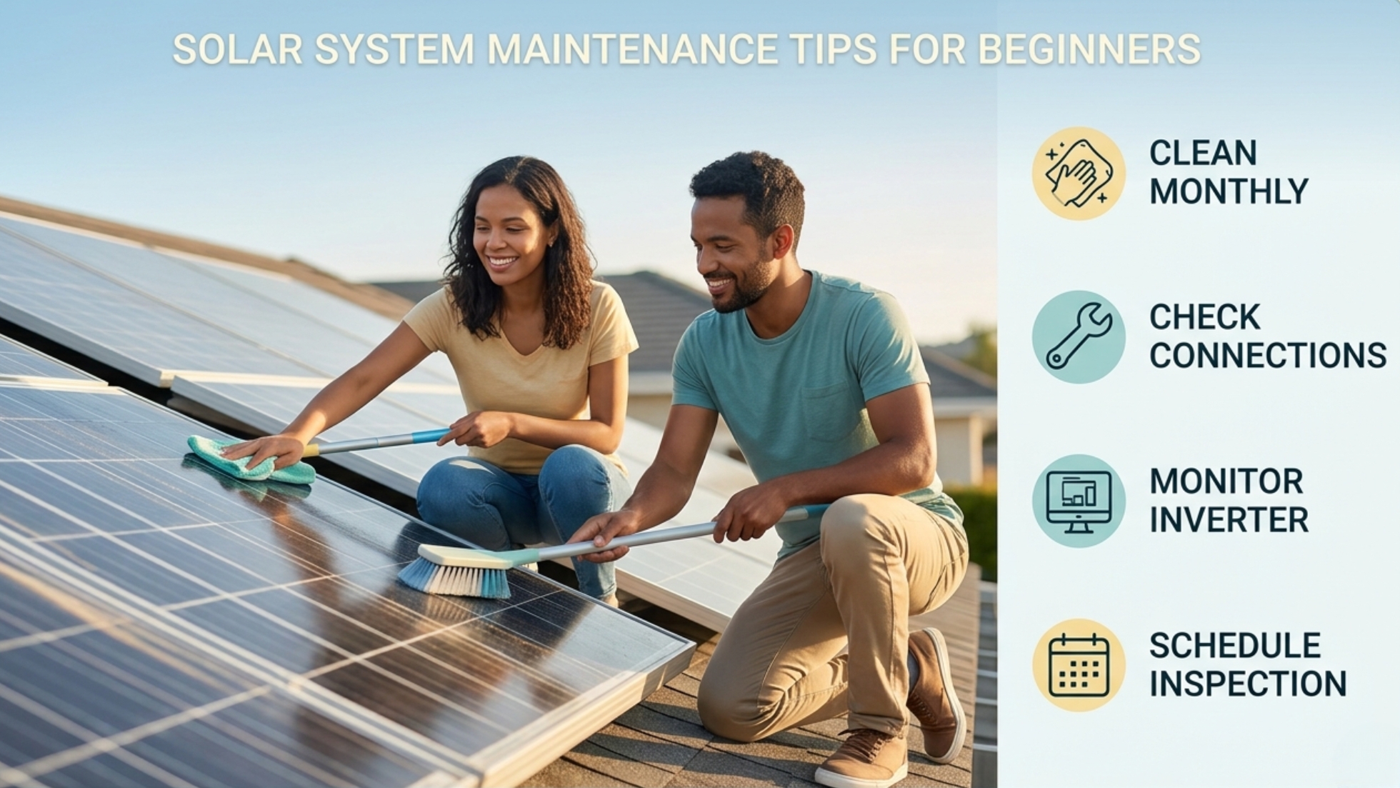 solar system maintenance tips for beginners